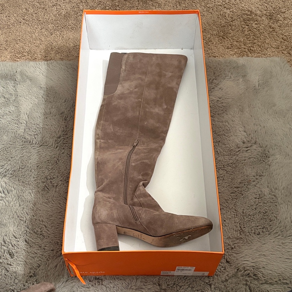 Kate Spade Gray Over the Knee Boots